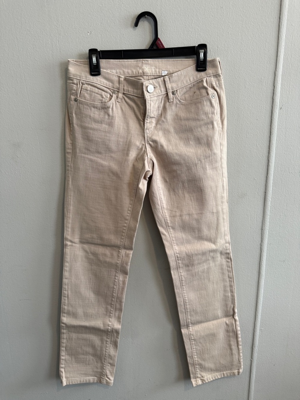 LOFT Beige/Tan Slim Denim Pants